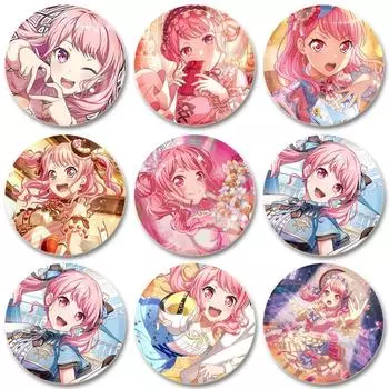 32/44/58 мм BanG Dream Aya Maruyama Pin ручная работа брошь для одежды мультяшный косплей значок украшение на рюкзак ювелирные изделия подарок 32mm