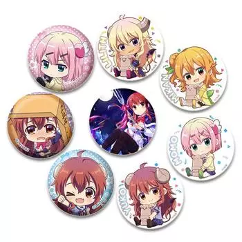 32/44/58 мм Брошь «Девушка-демон по соседству» Значок аниме-мультяшной фигурки Микан Хинацуки/Лилит/Юко Ёсида/Момо Тиёда Броши Значки на лацкан 32mm