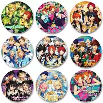 32/44/58 мм брошь Ensemble Stars ручной работы для одежды, значок для косплея из мультфильма, украшение для рюкзака, ювелирное изделие, подарок 32mm