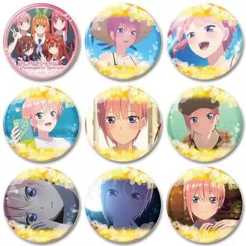 32/44/58 мм брошь в стиле аниме для девочек, круглая жесть, значок для одежды, рюкзак, ювелирные аксессуары, шляпа, подарок 32mm