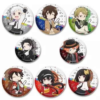 32/44/58 мм Броши Bungo Stray Dogs, мультяшная фигурка, значок для косплея, ручная работа, значки на лацкан в стиле аниме, сделай сам, рюкзак, одежда, ювелирные изделия, аксессуар, подарок 32mm