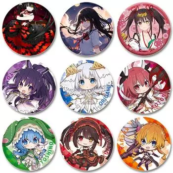 32/44/58 мм Hatsune Miku периферийный значок Tanzi двойной лазерный луч школьная сумка кулон брошь для студента подарок 32mm