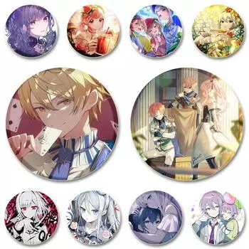 32/44/58 мм Косплей Ручной Работы Пластиковый Значок Из Жести Лука Камиширо Руи Отори Эму Броши для Ошейника Одежды Рюкзака Ювелирные Изделия Подарки для Фанатов 32mm(1.26in)