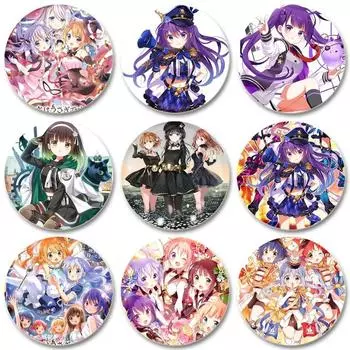 32/44/58 мм круглая брошь с кроликом Блум Пуи, мультяшная фигурка, значок для косплея, нагрудные булавки для рюкзака, одежда, ювелирные изделия, подарки 32mm