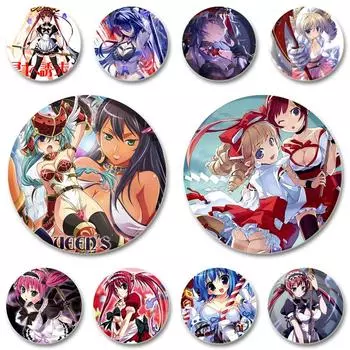 32/44/58 мм Nanael Tomoe Airi Броши Косплей Эмалевые Булавки Мультфильм Милый Значок для Воротника Рюкзака Одежды Шляпы Аксессуары Ювелирные Изделия 32mm(1.26in)