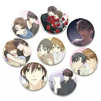 32/44/58 мм Самая лучшая в мире первая любовь BL Аниме значки Онодера Рицу Такано Масамунэ Мультфильм Броши Значки для украшения рюкзака 32mm