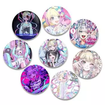 32/44/58 мм Симпатичные Игровые Аниме Needy Streamer Overload KAngel Pin Круглые Мультяшные Броши для Рюкзака Аксессуары Коллекция Значок 32mm