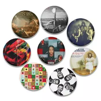 32/44/58 мм, высокое качество, обложка альбома в стиле поп-музыки, эмалированная булавка, брошь для записи, значок, модный творческий подарок, памятный подарок для фанатов 32mm