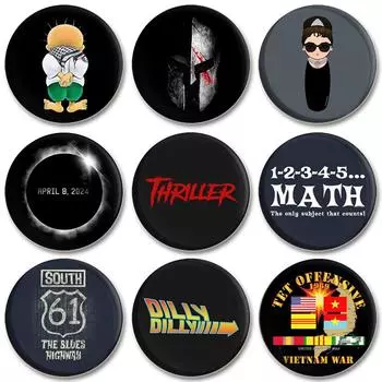 32/44/58 мм забавный мультяшный круглый жесть броши-булавки для одежды сумка декоративная застежка-кнопка значок модные ювелирные изделия подарок 32mm