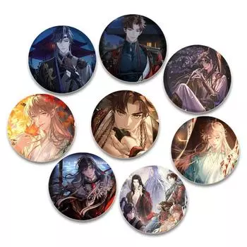 32/44/58 мм жесть из жести ручной работы пластиковая Ashes of The Kingdom броши для воротника одежды рюкзака ювелирные изделия для поклонников подарков карточные игры 32mm