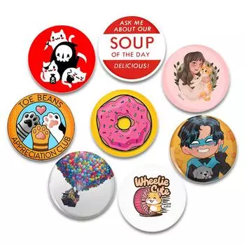 32/44/58 мм значок на лацкан в виде утки в стиле панк, значок в виде книжного червя, брошь в виде лягушачьего пальца, бобы, для рюкзака, одежды, эмалевые булавки ручной работы, украшения в стиле аниме, подарки 32mm