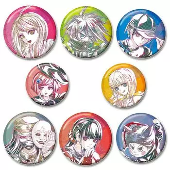 32/44/58MM Inference Adventure Game Anime Broochs Danganronpa HD Print Badge Backpack Ottoir Cartoon Lag Pins Jewelry Gifts Accessories 32mm