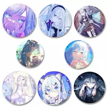 32/44/58MM Project SEKAI HD Print Badge Yoisaki Kanade Cartoon Round Display Lapel Pins Jewelry Handmade Brooches for Gift Accessories 32mm