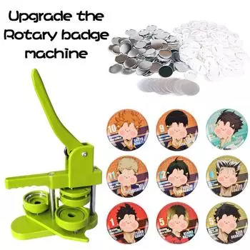 32/44/58MM Железный станок для изготовления значков DIY Pin Button Maker Multi-Size-100Pcs Button Parts Complete Set DIY Button Press Badges