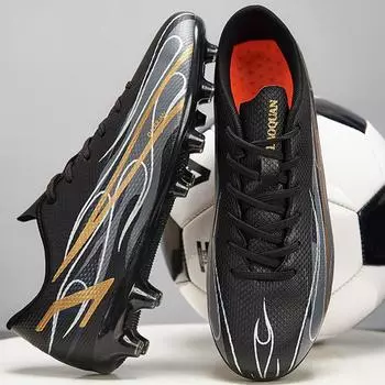 32-47 футбольные бутсы унисекс с низким верхом и длинными шипами для мальчиков и девочек, практичная тренировочная обувь с искусственной травой 32 белый