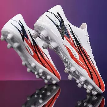 32–47 Женские футбольные бутсы Мужские тренировочные кроссовки для учащихся начальной и средней школы Футбольные бутсы AG Spike 32 белый
