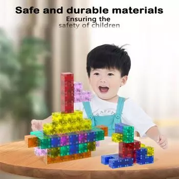 32/64/96 шт./компл. Магнитный куб, строительный блок, дошкольное обучение, образовательный, красочный строительный кирпич, строительство, игрушка STEM, подарок для малышей, мальчиков и девочек A