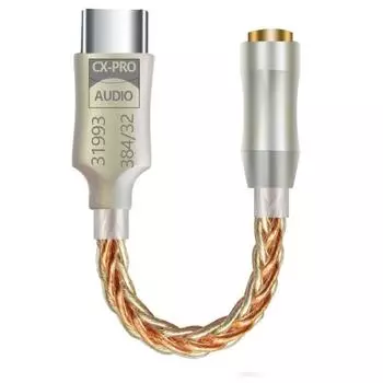 32-битный аудиодекодер CX31993 типа C до 3,5 мм IEM AMP адаптер мобильного телефона для мобильного телефона/ПК