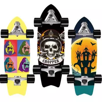 32-дюймовая доска для серфинга с педалями ласточкин хвост Land CX7 Bridge Brush Street для начинающих, имитация серфинга, лыжная тренировочная доска