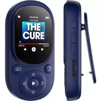 32 ГБ 64 ГБ клип Mp3-плеер с BT 5.0, звуком без потерь, спортивный MP3-плеер, поддержка FM-радио, запись голоса и TF-карта емкостью до 128 ГБ 32GB белый