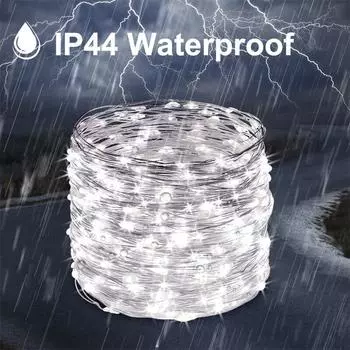 32 м 22 м 7 м светодиодный солнечный свет уличная сказочная гирлянда гирлянда водонепроницаемый садовый гирлянда лампа Рождественский двор патио Декор для вечеринки 7M 50LED