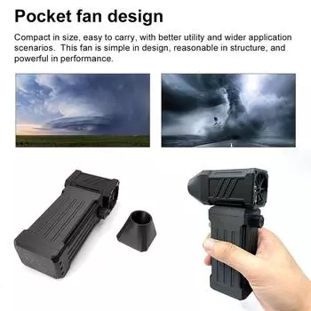 32-миллиметровый бесщеточный вентилятор с бесшумным двигателем высокой мощности, турбовентилятор со скоростью 110 000 об/мин, инструмент для очистки чёрный