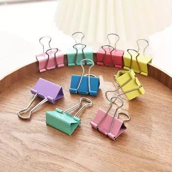 32 мм/41 мм/51 мм 12/24 шт. цветной длинный зажим-ласточкин хвост большой средний и малый набор канцелярских принадлежностей 32mm-24pcs