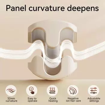 32 мм французская волна щипцы для завивки V-образные керамические большие волны волос щипцы для завивки против ожогов глубокая волна US Plug фиолетовый