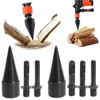 32 мм сверло для раскола инструмента квадратный/круглый/шестигранный хвостовик сверло для раскалывания дров винтовые конусы сверло для ударной дрели