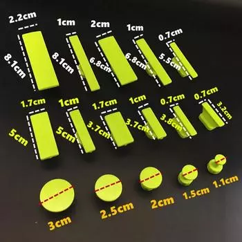 32 шт. беспокрасочных язычков для удаления вмятин на кузове автомобиля, совместимых с T-образным обратным молотком, инструменты для ремонта вмятин на металлической поверхности автомобиля