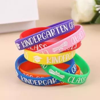 32 шт. Браслет класса 2025 года, силиконовые браслеты для выпускного, резиновые браслеты, браслет для выпускного, для учителя и студента Onesize