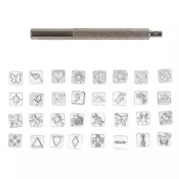 32 шт. мультяшные животные, растения, кожа, штамп, набор, набор, сделай сам, кожа, ремесло, штамповка, набор инструментов, мультфильм