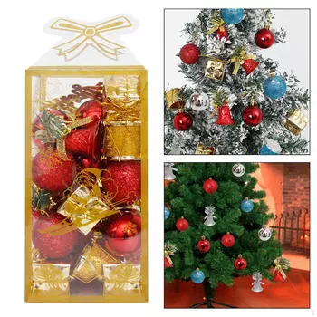 32 шт. набор елочных шаров для праздничного декора венок гирлянда Gold Red