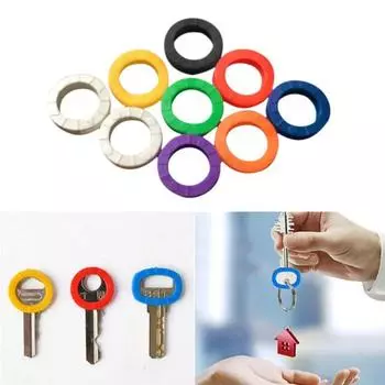 32 шт. пластиковые чехлы для ключей, бирки, мягкие резиновые идентификаторы ключей, стандартные плоские ключи от дома, красочные топперы для ключей B