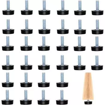 32 шт. Регулируемые ножки для мебели с винтовыми ножками, ножки для выравнивания мебели с резьбой М8 30pcs