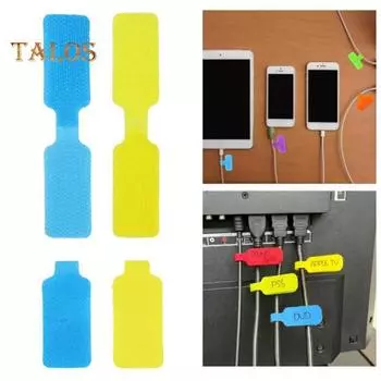 32 шт. записываемых этикеток для кабелей, яркие цветные многоразовые компактные портативные маркеры для шнуров, инструменты для управления кабелями 32PCS