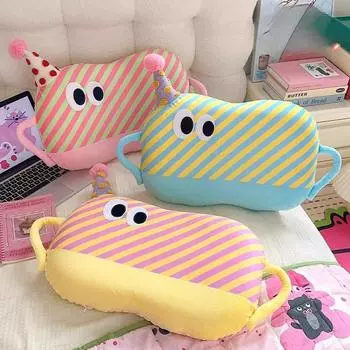 32 см Дофамин полосатый плюш мягкая подушка милая одежда шляпа кукла теплая подушка украшение дома детские игрушки подарок на день рождения 32cmX24cmX28cm