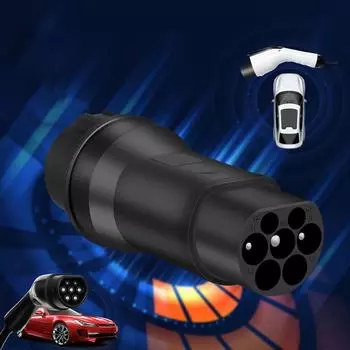 32A для Tesla EV зарядное устройство адаптер гнездо Type1 J1772 к Type2 IEC 62196 EVSE GBT разъем преобразователя зарядки электромобиля