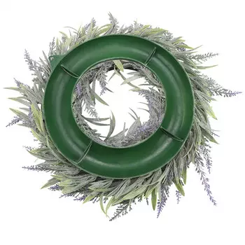 32cm Door Hanging Wall Window Flower Green Leaf Wreath Home Wedding Party Decor