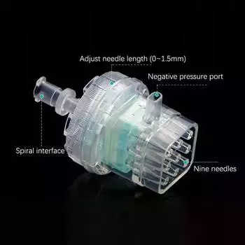 32G 0-2Mm 9 Pins Screw Multi Needle одноразовый корейский технология Регулируемая игла против морщин уход за кожей инструмент