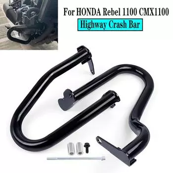 32MM Thick Highway Engine Guard For HONDA Rebel 1100 DCT CMX 1100 CMX1100 2025-2025 Motorcycle Crash Bars Bumper Frame Protector чёрный