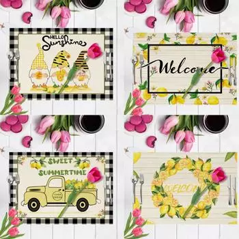 32x42 см, летние коврики с принтом лимона для украшения обеденного стола