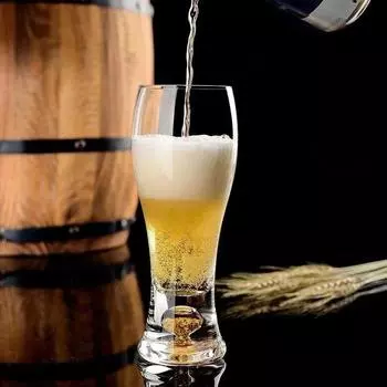 330/465ml Light Luxury Large-capacity Gold Foil Beer Mug Home Classic Beer Mug Personalized Craft Glass Bar-specific Wine Glass 301-400ml