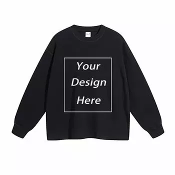 330 г/м 100% хлопок стираная футболка с индивидуальным рисунком принт мужские футболки с длинным рукавом S