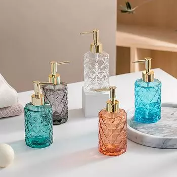 330 мл дозатор мыла для ванной комнаты портативный стеклянный дорожный контейнер для жидкого дезинфицирующего средства для рук шампунь гель для душа аксессуары розы красного