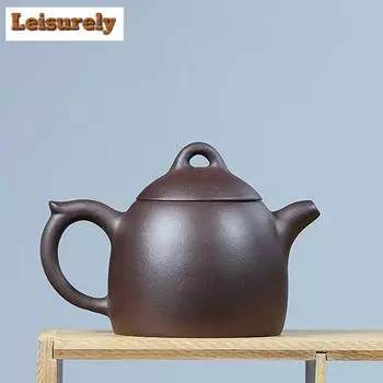 330 мл Классический Исинский фиолетовый глиняный чайник ручной работы Цинь Цюань чайник из сырой руды фиолетовый глиняный чайник китайский чайный сервиз Цзыша подарочный чайный сервиз