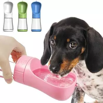 330 мл/510 мл Бутылка для воды для питомца Портативная для прогулок Щенок Питомец Дорожные бутылки для воды для маленьких больших собак Кошка Поилка Собачьи принадлежности 330ML
