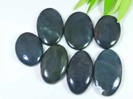 335Cts. Натуральный кровавик овальный кабошон россыпью драгоценный камень 7 шт. лот 33-40 мм RQ-2310