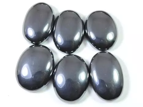 335Cts. Натуральный оружейный металлический овальный кабошон россыпью драгоценный камень 06 шт. лот 26-26MM RQ-1174