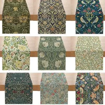 33*183 см Свадебная вечеринка Растения с принтом Узор Ретро Украшения для дома Поставки